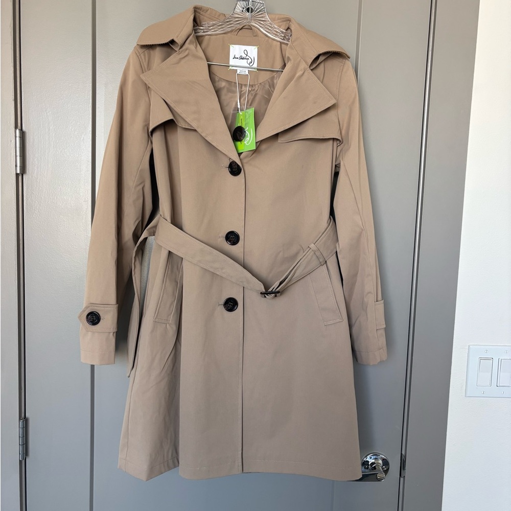 Sam Edelman Beige Trench Coat with Belt